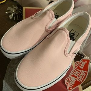 New Women’s Vans Slip On- Baby Pink size 7